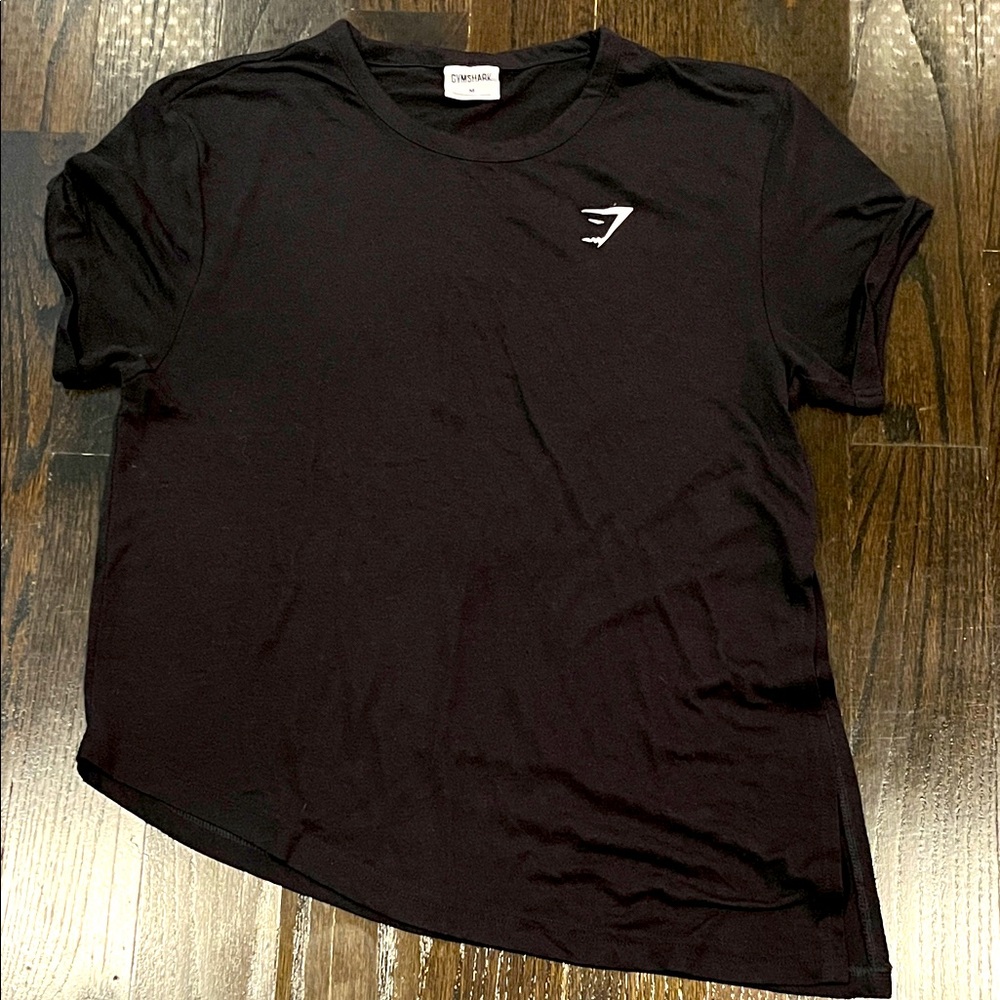 Gymshark Black Tee with White Logo